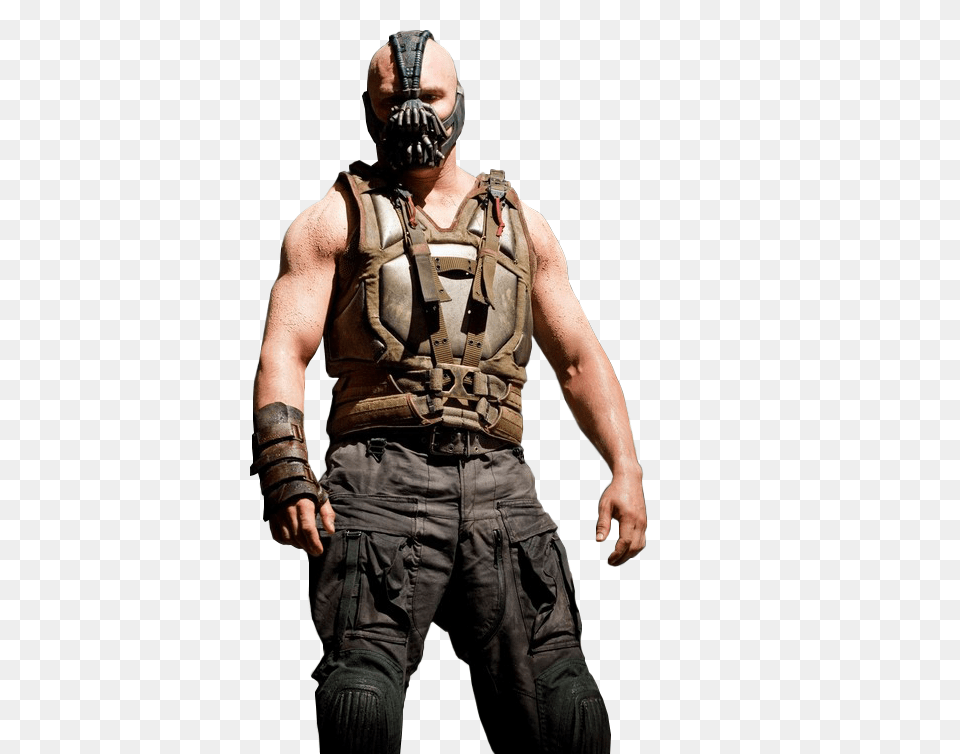 Home To Transparent Superheroes Bane From Dark Knight, Vest, Clothing, Glove, Person Free Png
