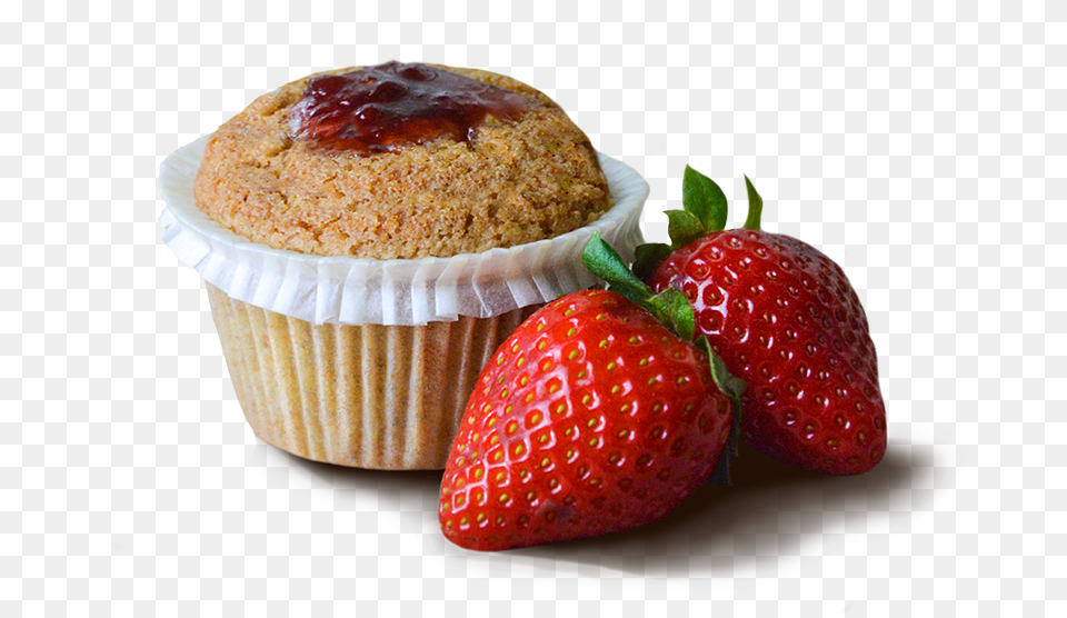 Home Viall Food Ciufy Strawberry Muffin, Berry, Produce, Plant, Fruit Free Png Download