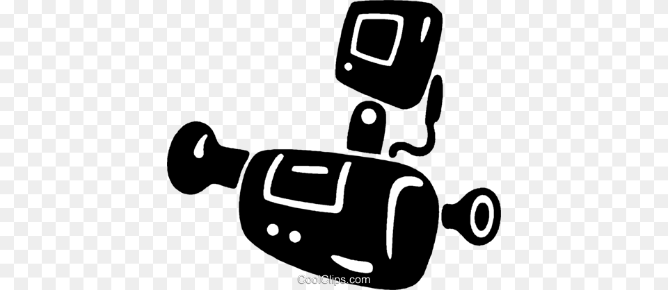 Home Video Camera Royalty Vector Clip Art Illustration, Robot, Device, Grass, Lawn Png