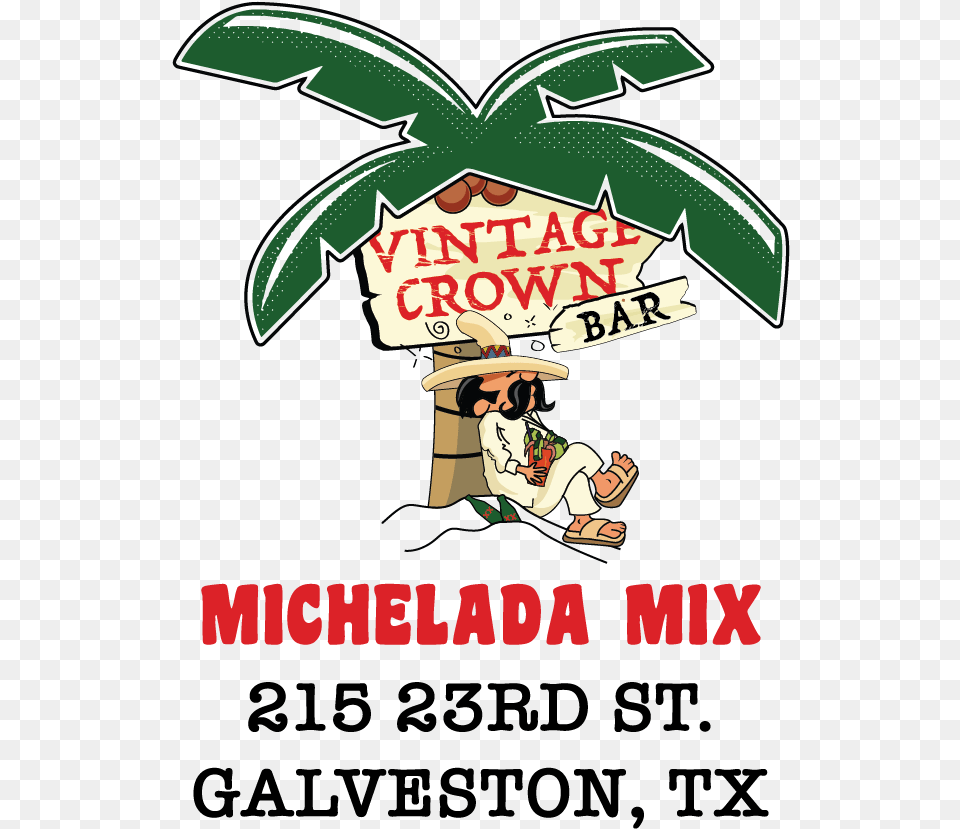 Home Vintage Crown Michelada Bar Cartoon, Baby, Person, Advertisement, Poster Png Image