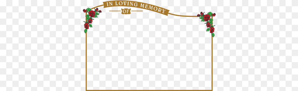 Home Wave Bmp019 Border A Gold Loving Memory Floral Border, Arch, Architecture, Blackboard Png Image