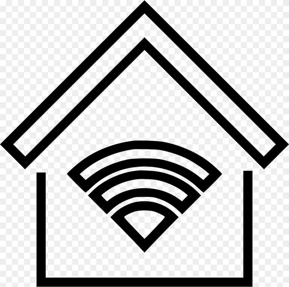 Home Wifi, Stencil, Triangle Png
