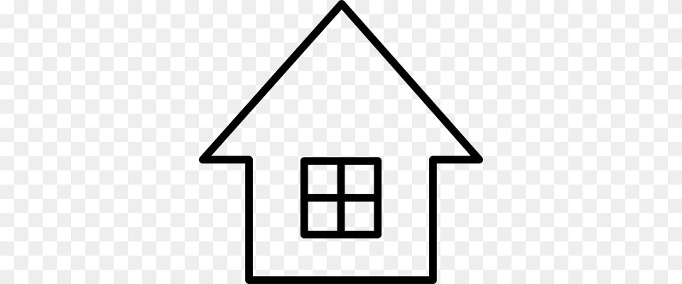Home With Window Vector Casinha Simbolo, Gray Png