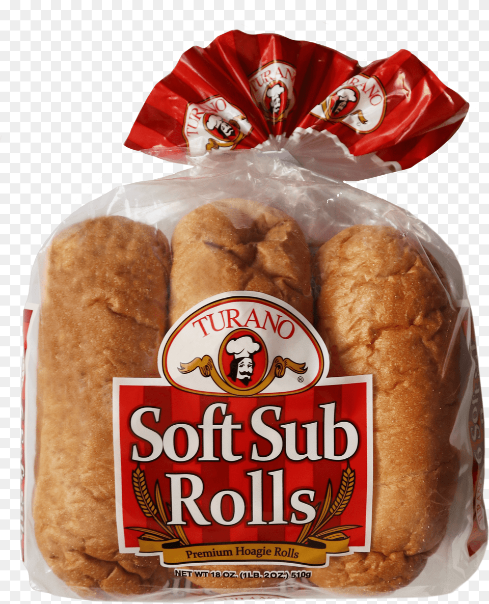 Homeat Your Grocersandwich Rolls Turano Hoagie Rolls Premium Soft Sub 6 Rolls, Bread, Food Free Png Download