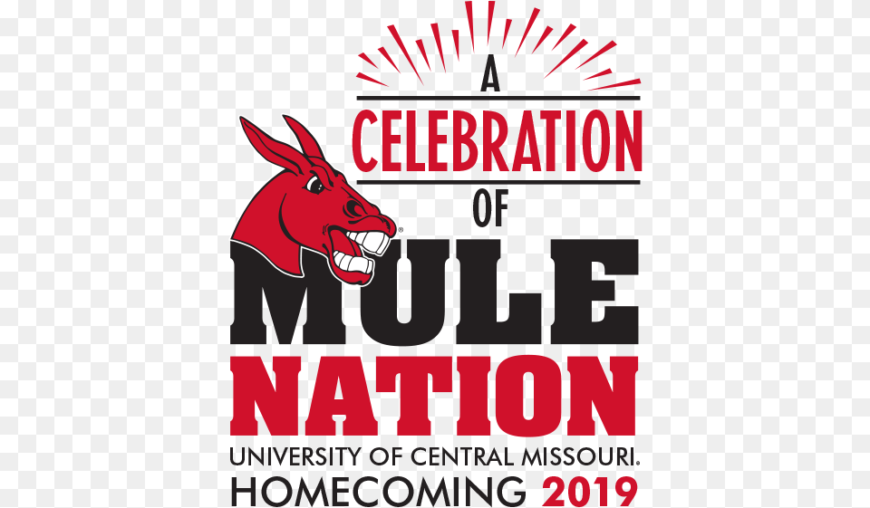Homecoming 2019 Logo University Of Central Missouri, Advertisement, Poster, Animal, Mammal Free Transparent Png