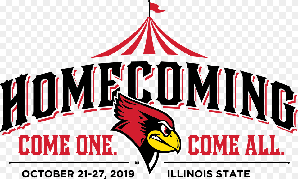 Homecoming Illinois State Redbirds Car Magnet Illinois State Redbirds, Circus, Leisure Activities, Carnival, Logo Free Transparent Png