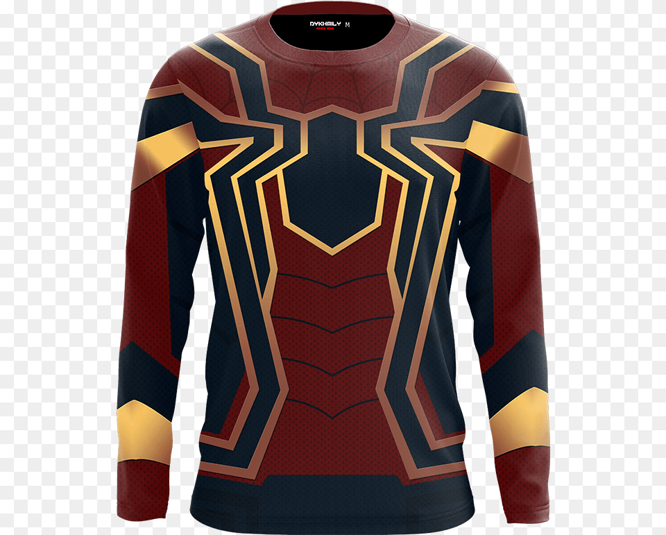 Homecoming Iron Spider Cosplay 3d Long Sleeve Shirt, Clothing, Long Sleeve, Knitwear, Sweater Png