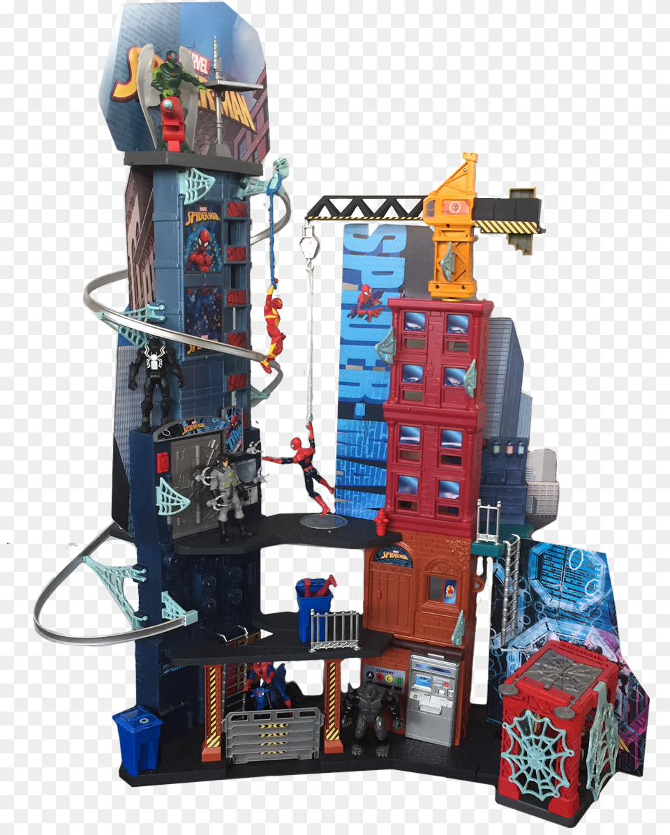 Homecoming Toys Official Press Images Spiderman Mega City Playset, Person Free Png