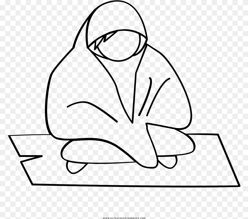 Homeless Person Coloring, Gray Free Png