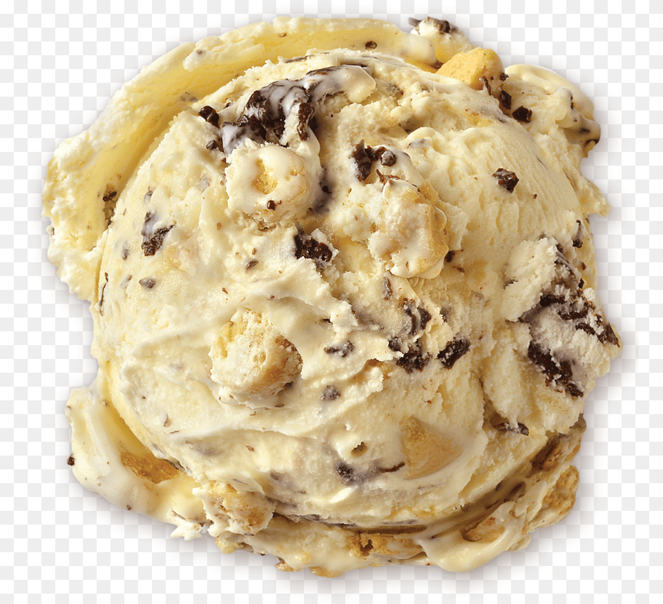 Homemade Brand Chocolate Chip Cookie Dough Ice Cream Ice Cream, Dessert, Food, Ice Cream Free Png