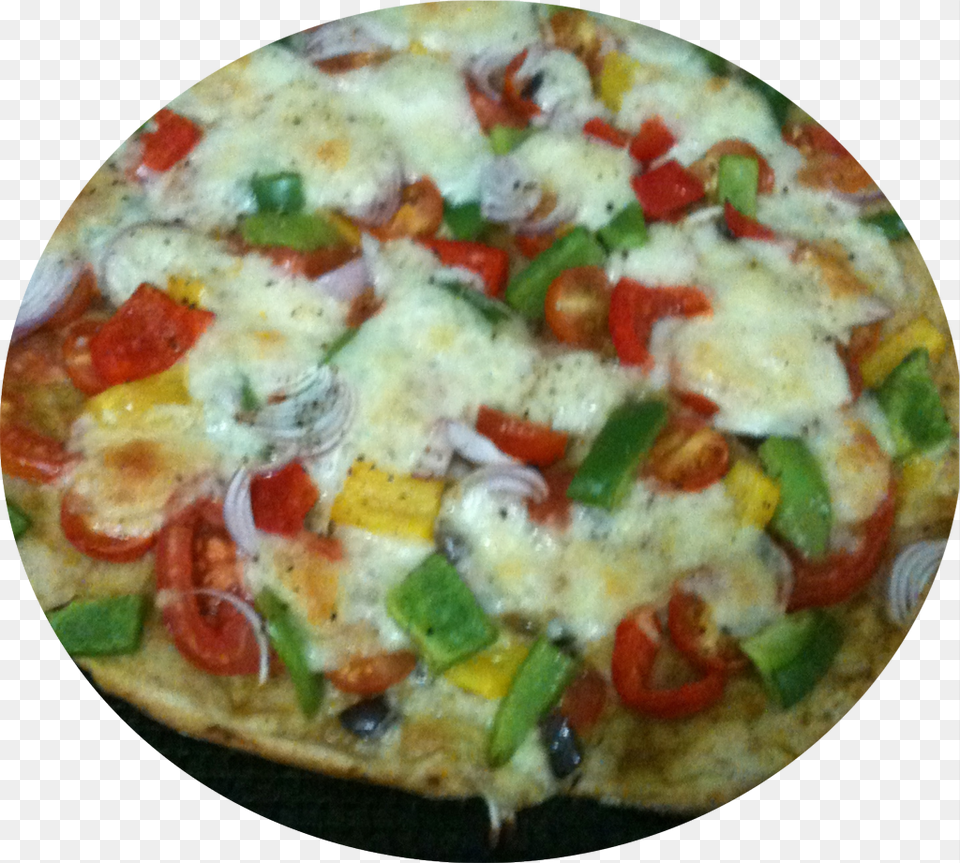 Homemade Thin Crust Tomato Mozzarella Pizza, Food, Snack, Food Presentation Free Png