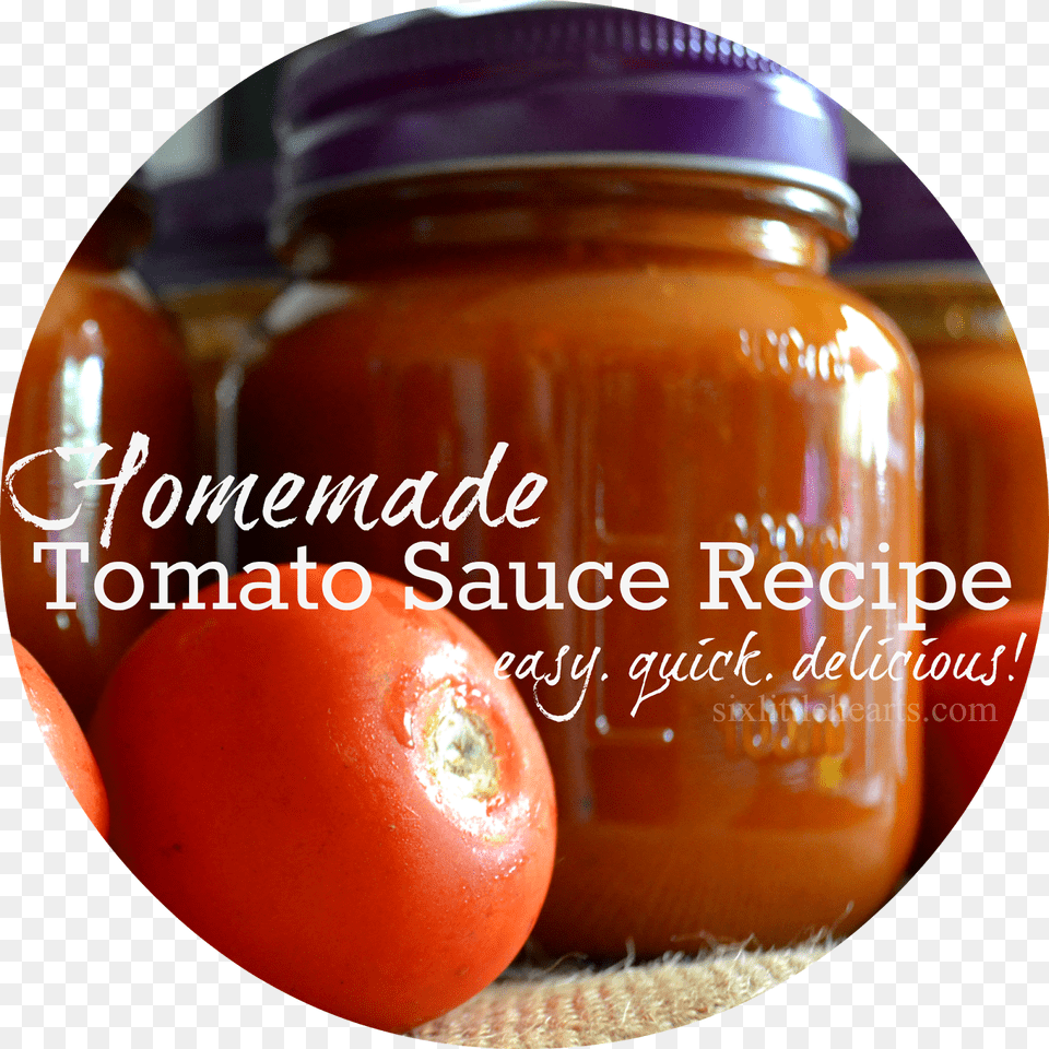 Homemade Tomato Sauce Recipe Plum Tomato, Food, Ketchup, Jar Png