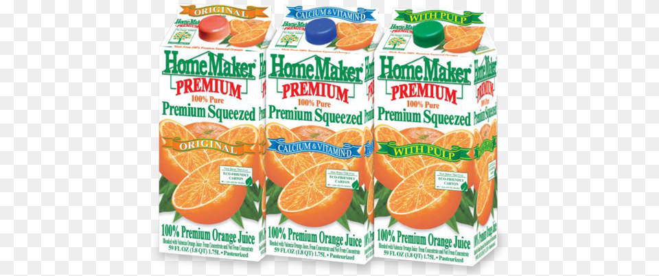 Homemaker Orange Juice Variety Homemaker Orange Juice 100 Florida Original, Beverage, Orange Juice, Produce, Plant Png
