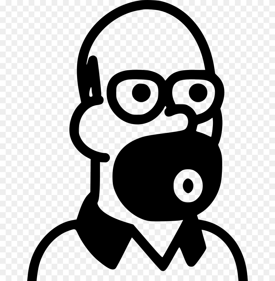 Homer Comments Film, Stencil, Silhouette, Baby, Person Free Png Download