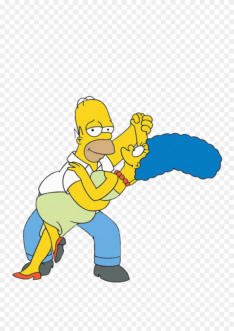Homer Marge Simpson Binge Tv Favourites, Baby, Person, Cartoon, Face Free Transparent Png