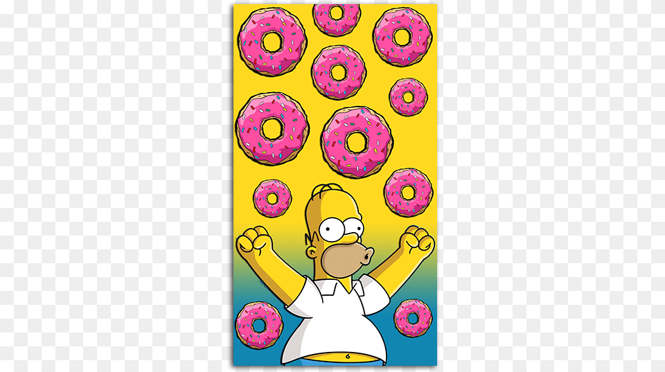 Homer Simpson 2 Mobile Wallpaper Oboi Na Telefon Simpsoni, Food, Sweets, Donut, Bread Free Transparent Png