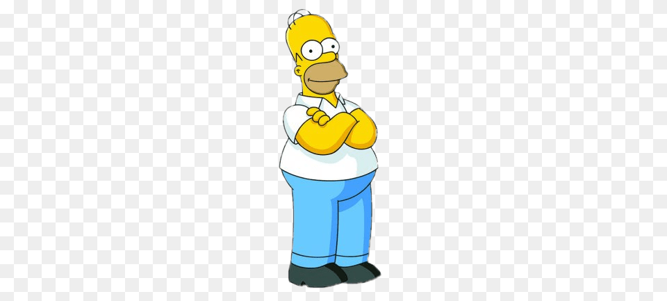 Homer Simpson Arms Crossed, Cartoon, Baby, Person Png Image