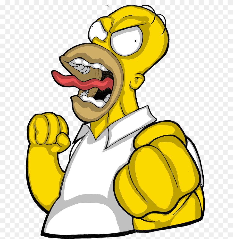 Homer Simpson Bart Anger Homero 773 Homer Simpson Angry, Adult, Female, Person, Woman Free Png Download