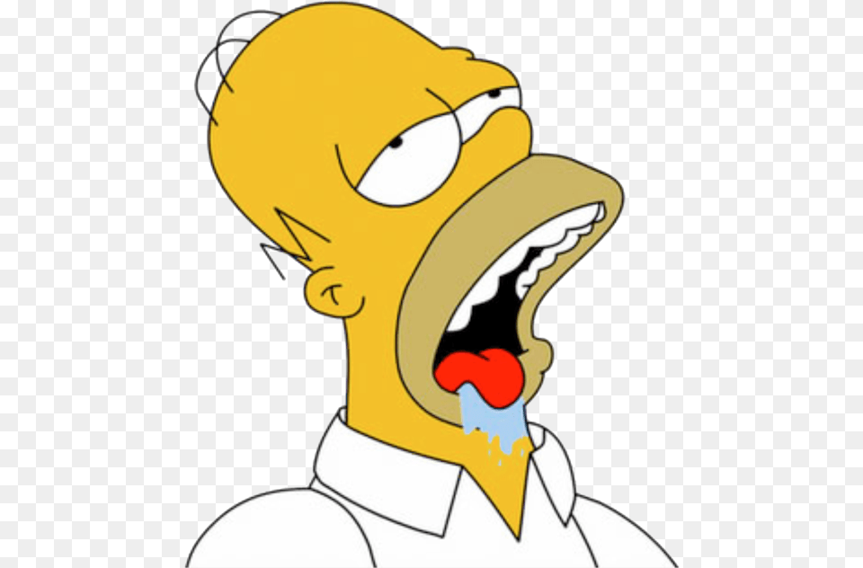 Homer Simpson Drooling, Head, Person, Cartoon, Animal Free Png