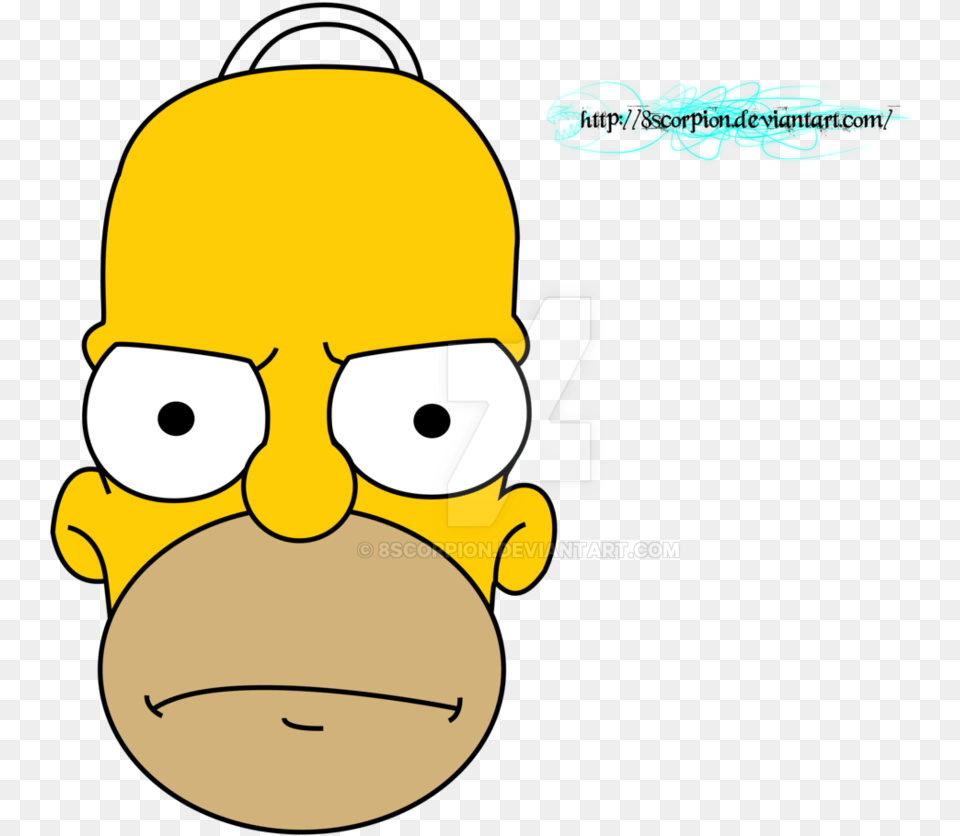 Homer Simpson Face, Baby, Person, Sticker, Head Free Png