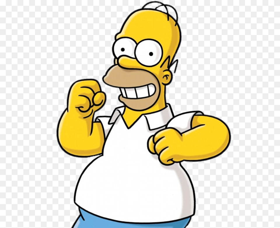 Homer Simpson Happy, Cartoon, Baby, Person, Face Free Png Download
