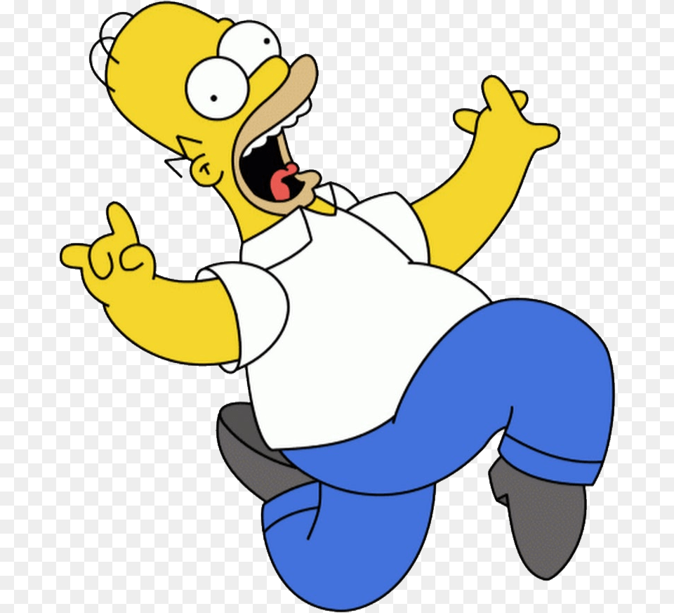 Homer Simpson Homer Simpson Running, Cartoon, Baby, Person Png Image