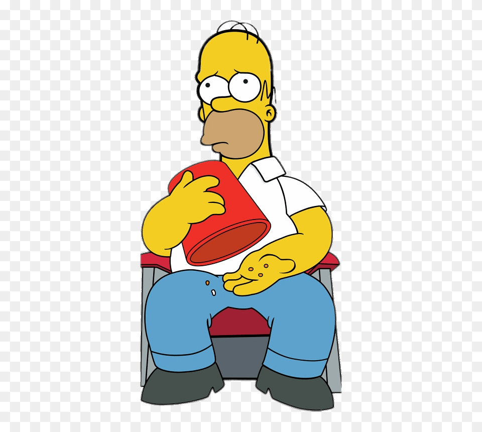 Homer Simpson Ran Out Of Popcorn, Baby, Person, Indoors, Cartoon Free Transparent Png