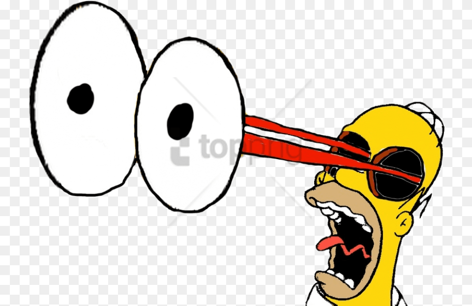 Homer Simpson S Eyes Popping Out By Darthraner83 On Eyes Sticking Out Cartoon, Person, Paper Png Image