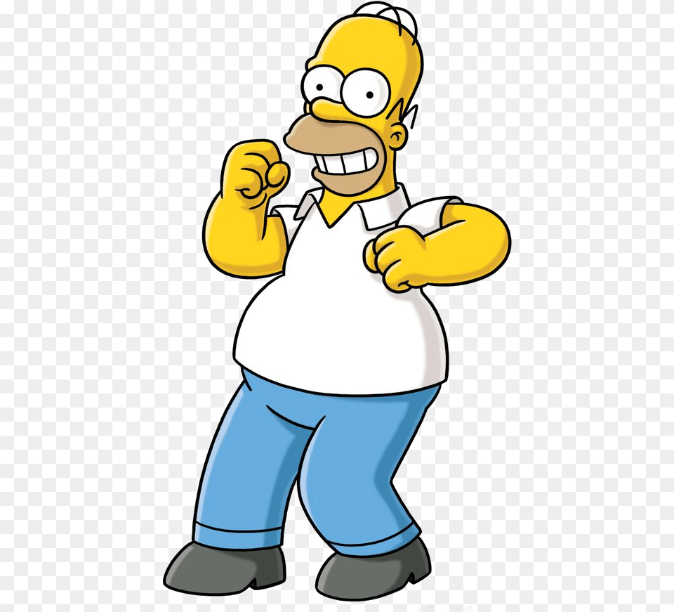 Homero Homer Simpson Posing, Baby, Person, Cartoon, Head Free Png Download