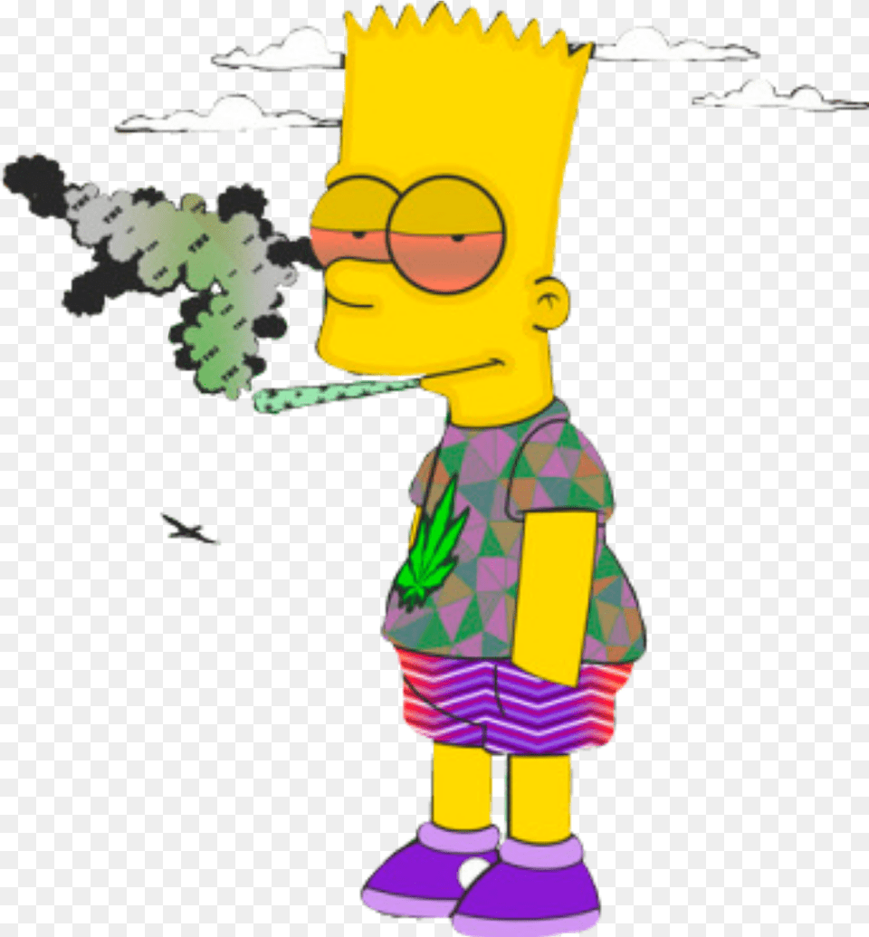 Homero Simpson Homer Simpson Supreme Smoking Weed Cartoon, Baby, Person Free Png