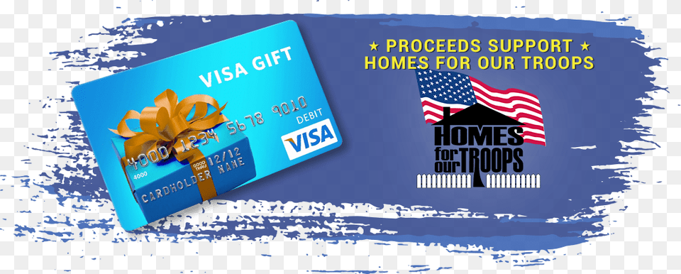 Homes For Our Troops, Text, Credit Card, Flag Png