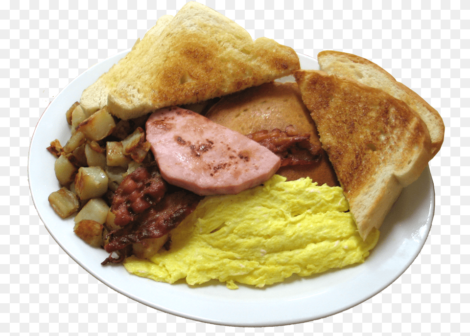 Homestead Breakfast Breakfast, Food, Bread, Plate, Meat Free Png Download