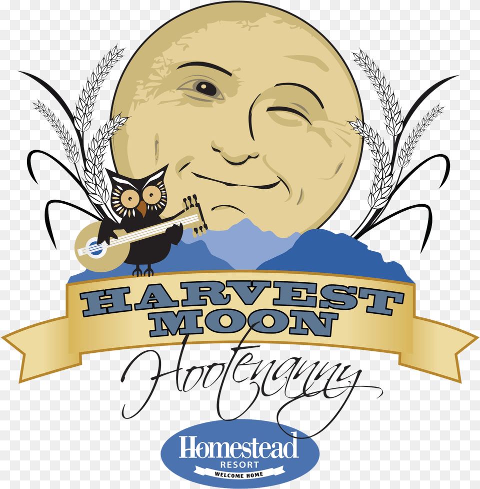 Homestead Resort Harvest Moon Hootenanny Illustration, Advertisement, Poster, Baby, Person Png Image