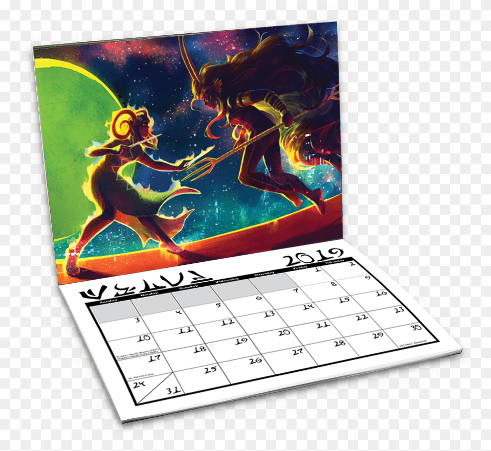 Homestuck Calendar 2019, Text, Adult, Female, Person Free Transparent Png