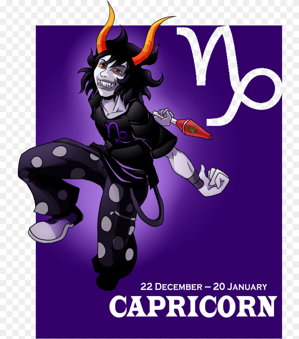 Homestuck Clipart Capricorn Homestuck Trolls Zodiac Capricorn, Publication, Book, Comics, Poster Png Image