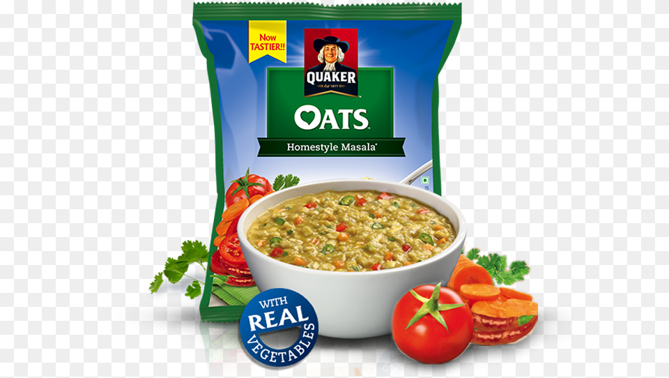 Homestyle Masala Oats Quaker Oats Tomato Veggie Surprise, Lunch, Food, Meal, Curry Free Transparent Png