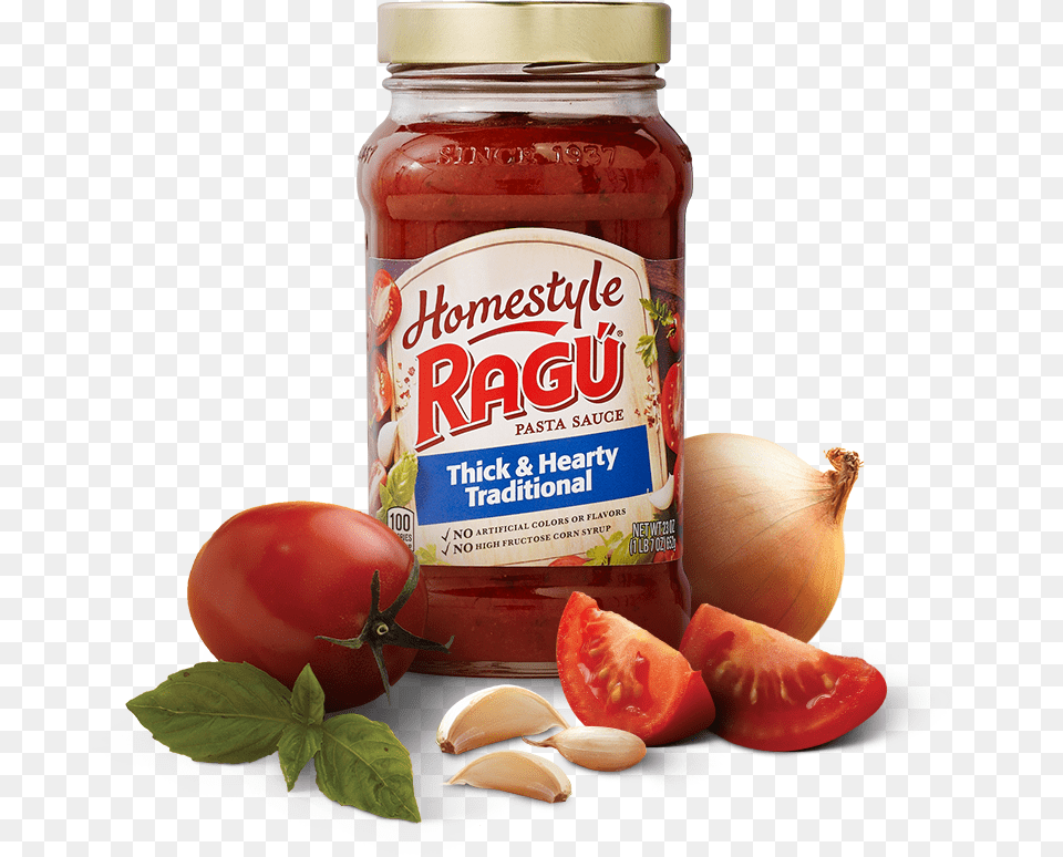 Homestyle Thick Amp Hearty Traditional Sauce Ragu Homestyle Thick And Hearty Traditional Sauce, Food, Ketchup Png Image