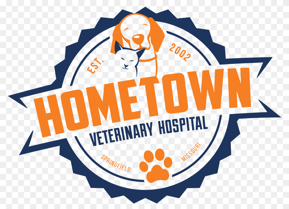 Hometown Veterinary Hospital Serving The Pets Of Springfield Mo, Badge, Logo, Symbol, Animal Png Image