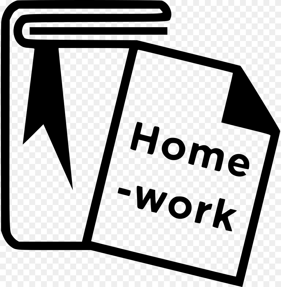 Homework Homework Icon, Stencil, Text Png
