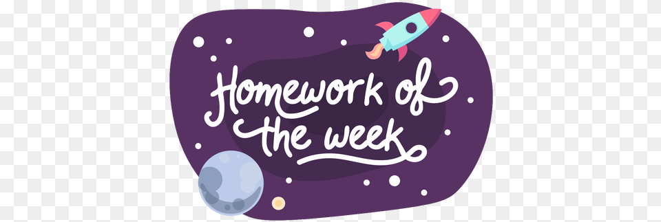 Homework Week Space Sticker Icon U0026 Svg Illustration, Text Free Transparent Png