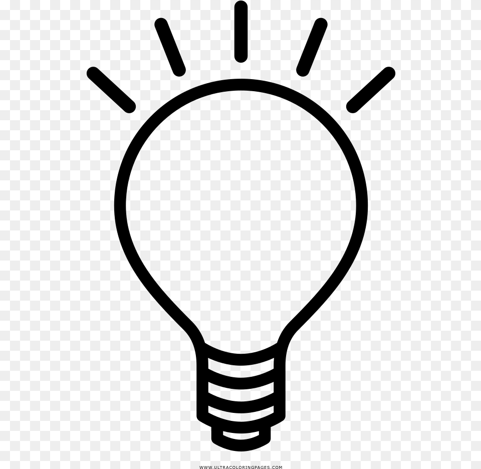 Homey Design Light Bulb Coloring, Gray Free Png Download