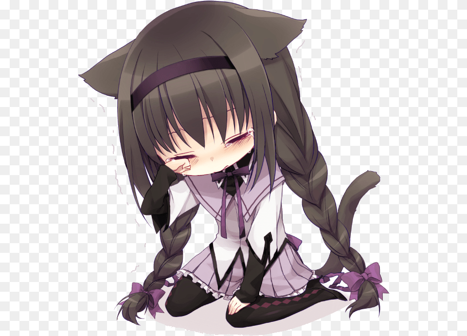 Homura Akemi Anime Girl Sorry, Book, Comics, Publication, Person Free Png