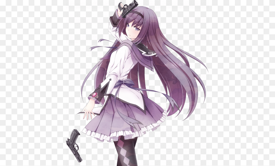 Homura Render By Shienoo D4qxwfe Puella Magi Madoka Magica Kaname Madoka Cosplay Costume, Book, Comics, Publication, Adult Free Png