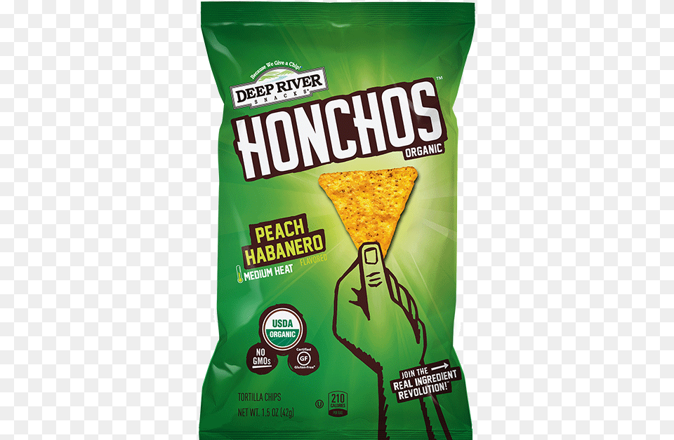 Honchos Peach Habanero Tortilla Chips Honchos Chips, Bread, Food, Snack Png Image