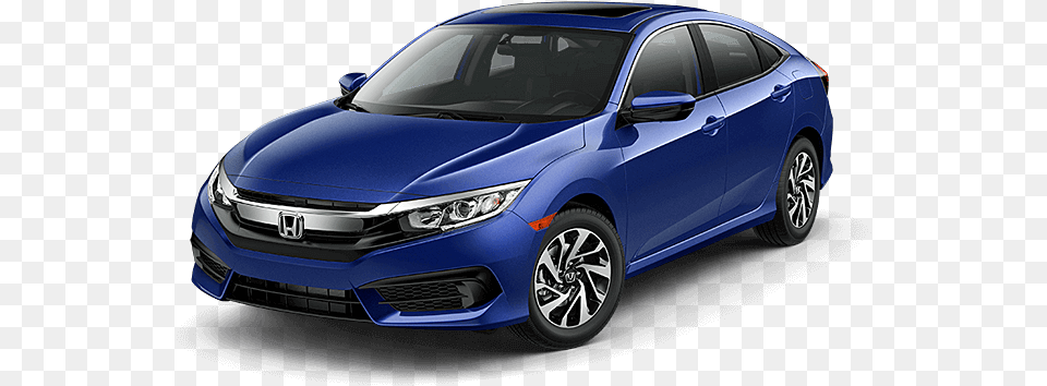 Honda 2018 Honda Civic Ex Cosmic Blue Metallic, Car, Sedan, Transportation, Vehicle Free Png Download