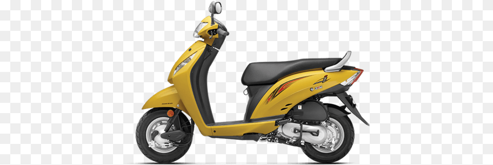 Honda Activa Picture Honda Activa I Yellow Colour, Scooter, Transportation, Vehicle, Motorcycle Free Transparent Png