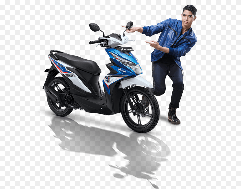 Honda Beat 2016 Motor Honda Beat Terbaru, Vehicle, Transportation, Scooter, Adult Free Png Download