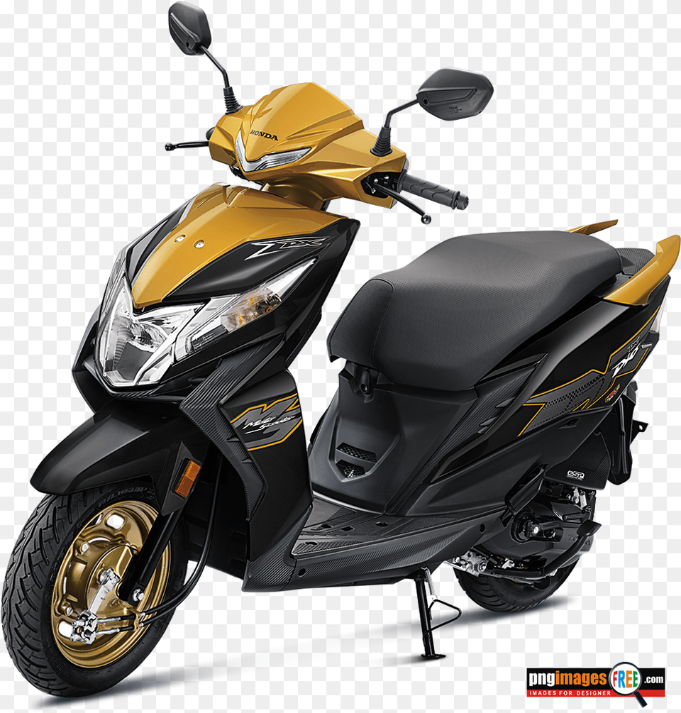 Honda Dio Scooty Deluxe Yellow Honda Dio Bs6 2020, Machine, Wheel, Motorcycle, Scooter Free Png Download