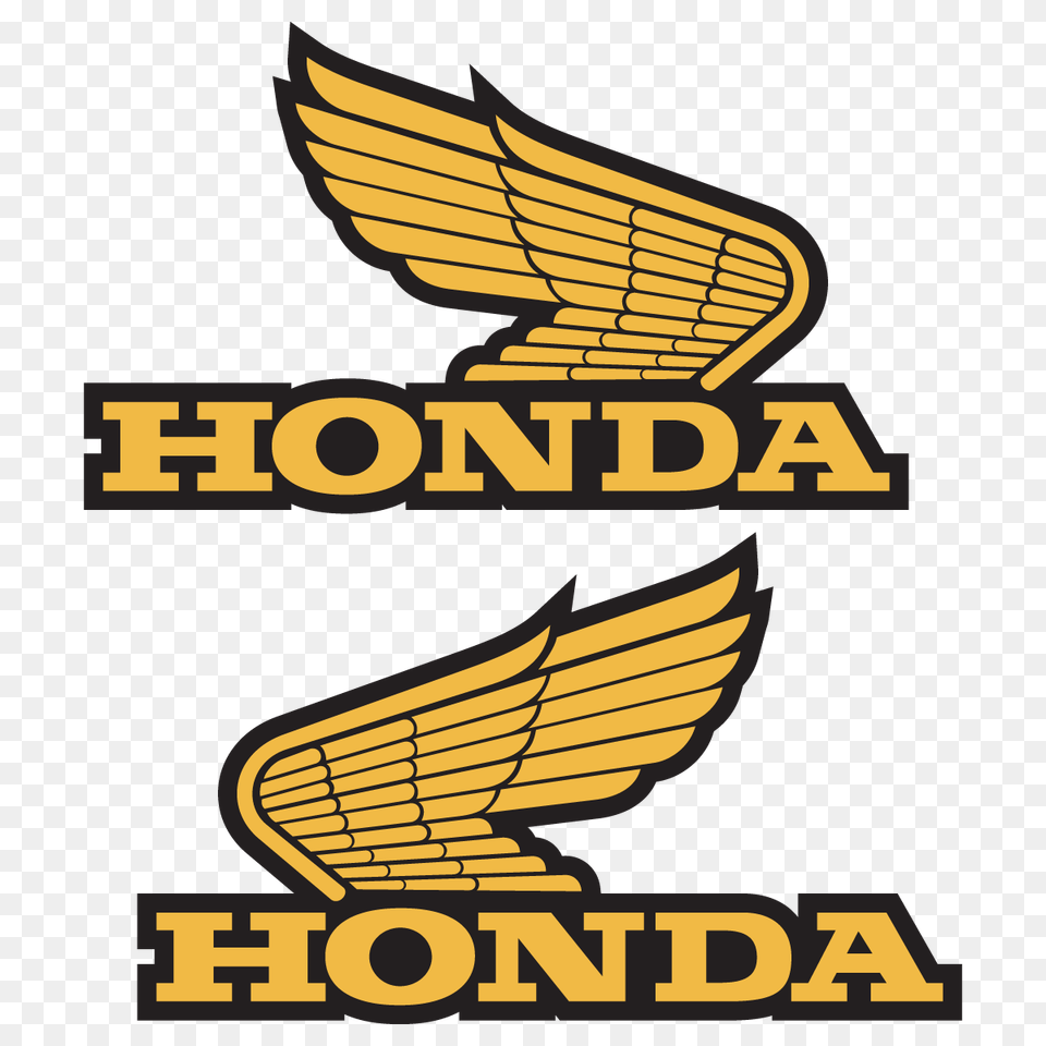 Honda Gold Wing Logo Decal Sticker Vector Vector Silhouette, Symbol, Emblem Free Png