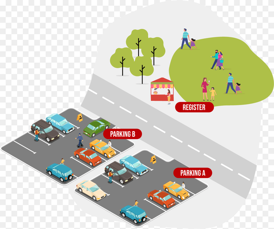Honda Lpga Thailand Gt Map Amp Directions Gt Map Parking Illustration, Neighborhood, Person, Car, Transportation Free Png Download